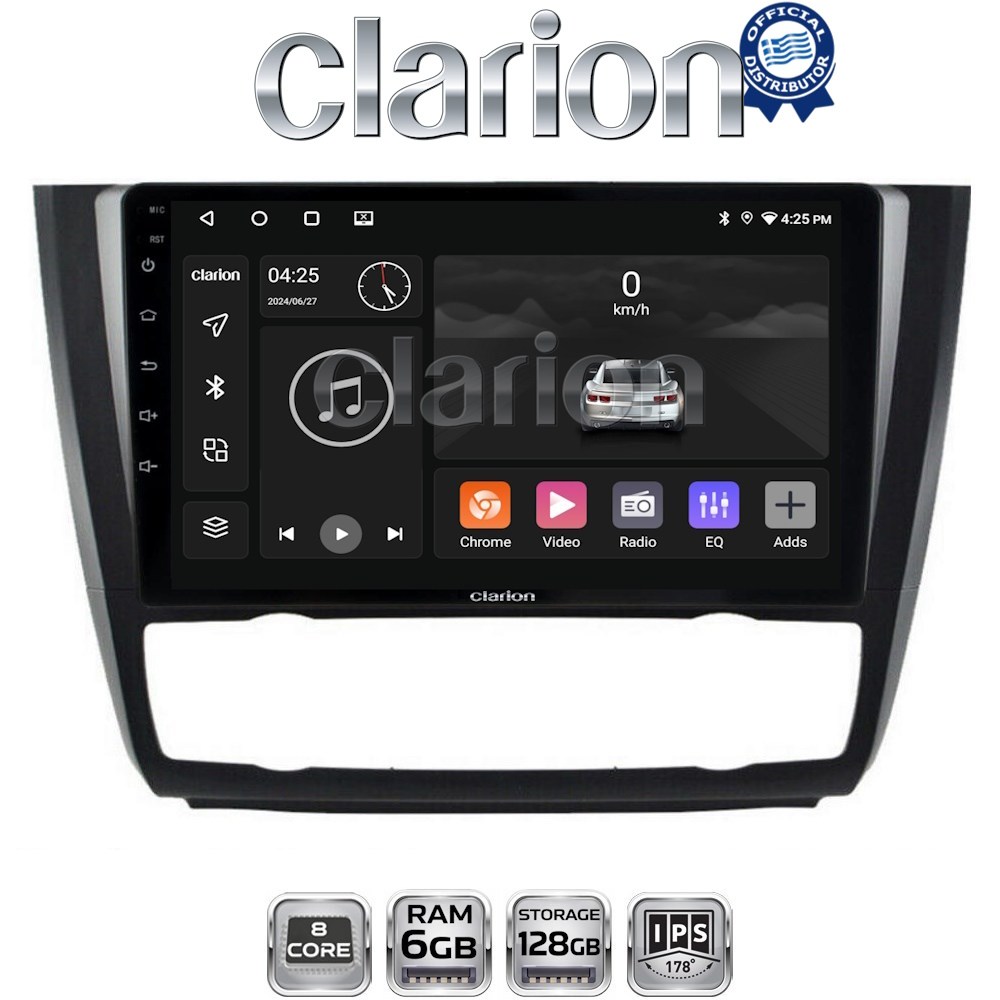 CLARION GL53170B Οθόνη OEM Multimedia Αυτοκινήτου για BMW σειρά 1 (E81 - E82 - E87 -E88) (CarPlay/AndroidAuto/BT/GPS/WIFI/GPRS)