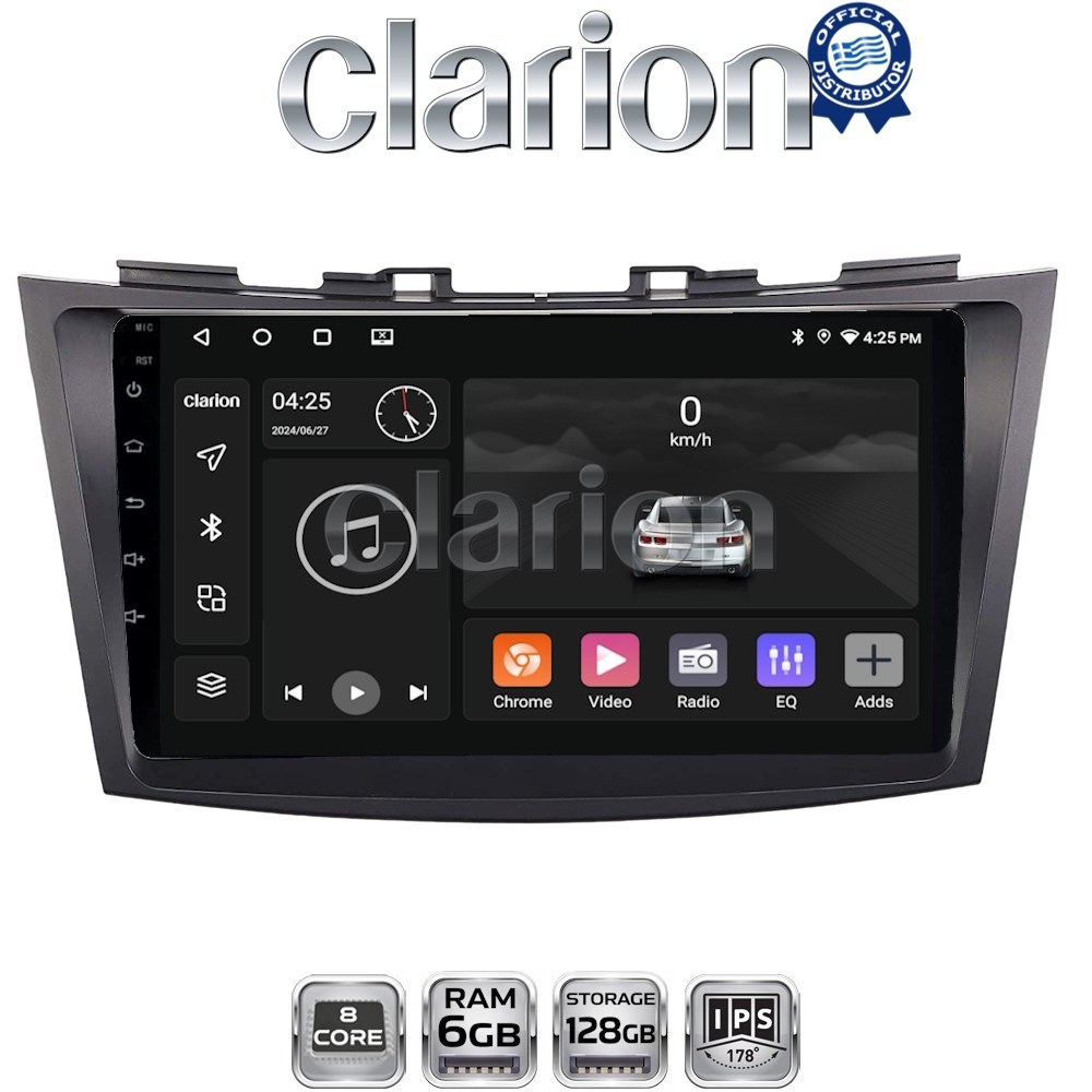CLARION GL53179 Οθόνη OEM Multimedia Αυτοκινήτου για SUZUKI SWIFT 2011>2016 (CarPlay/AndroidAuto/BT/GPS/WIFI/GPRS)