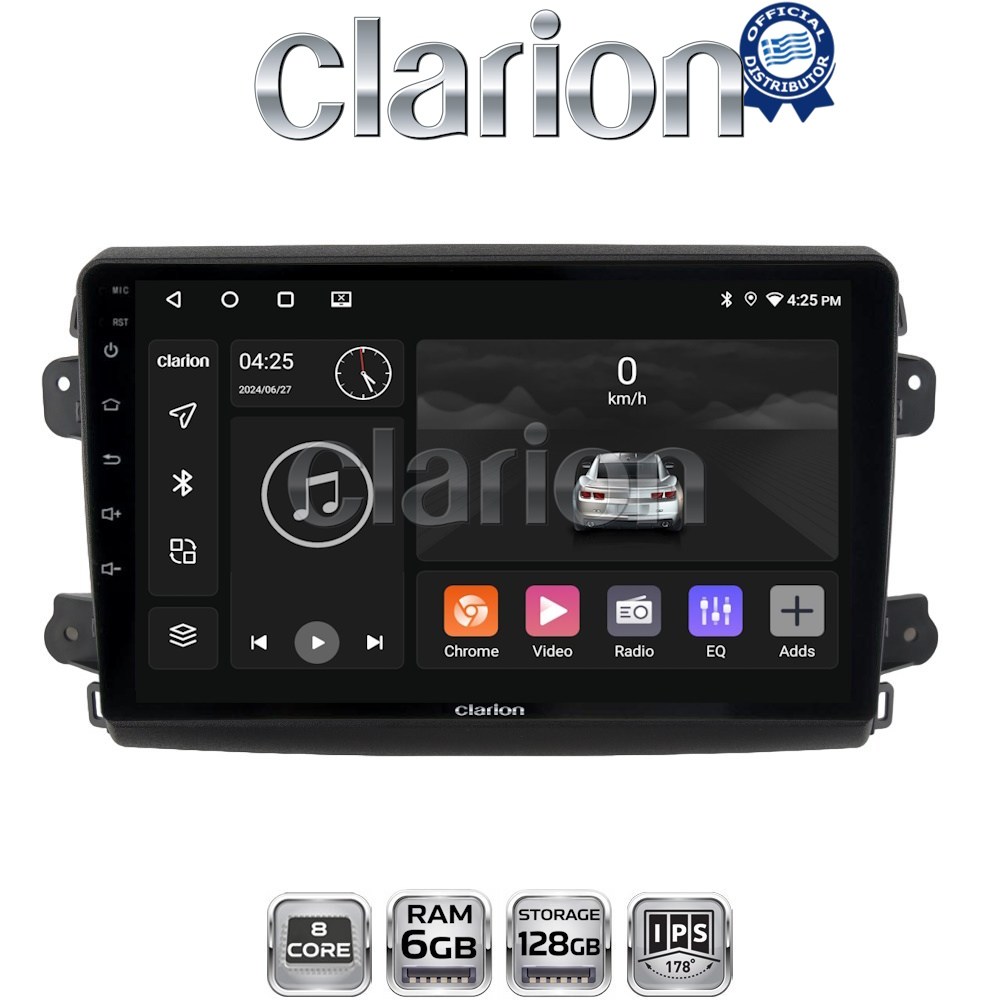 CLARION GL53192 Οθόνη OEM Multimedia Αυτοκινήτου για Fiat Ducato 2023 > (CarPlay/AndroidAuto/BT/GPS/WIFI/GPRS)