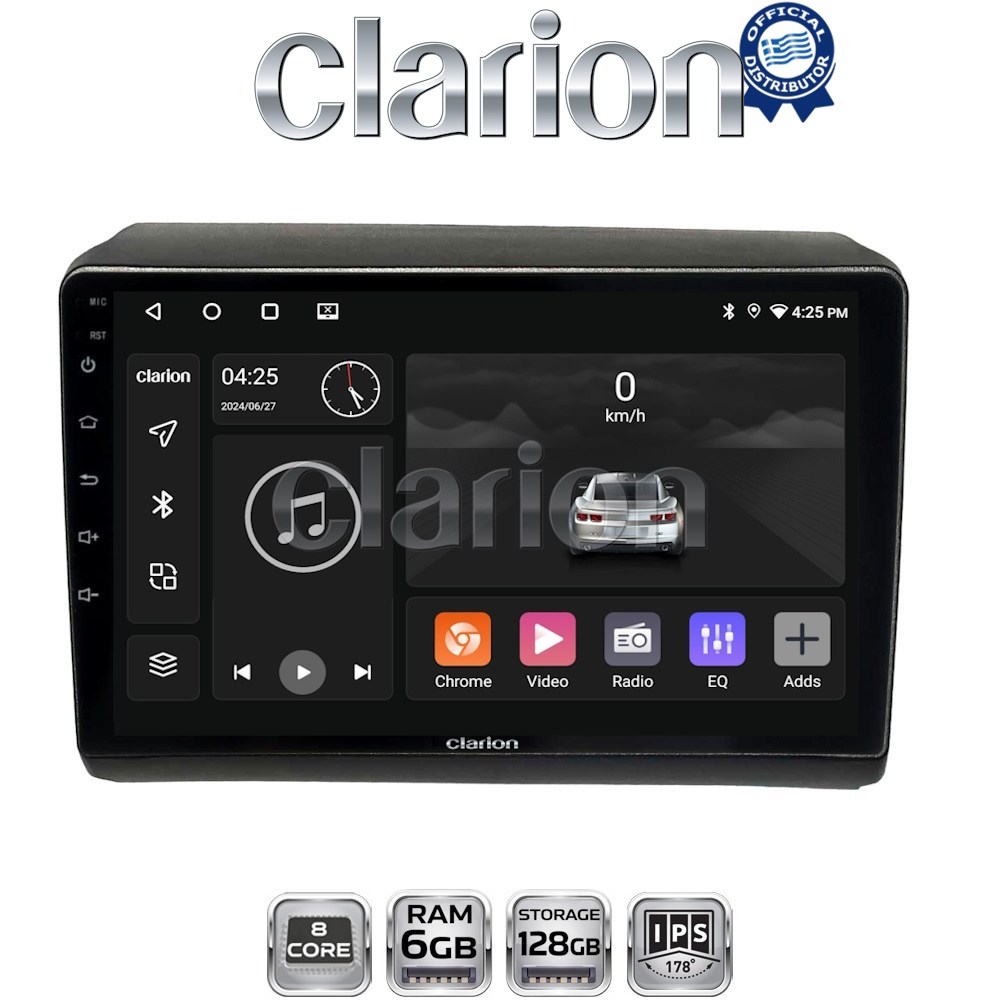 CLARION GL53194 Οθόνη OEM Multimedia Αυτοκινήτου για Fiat Ducato - Citroen Jumper - Peugeot Partner 2012> (CarPlay/AndroidAuto/BT/GPS/WIFI/GPRS)