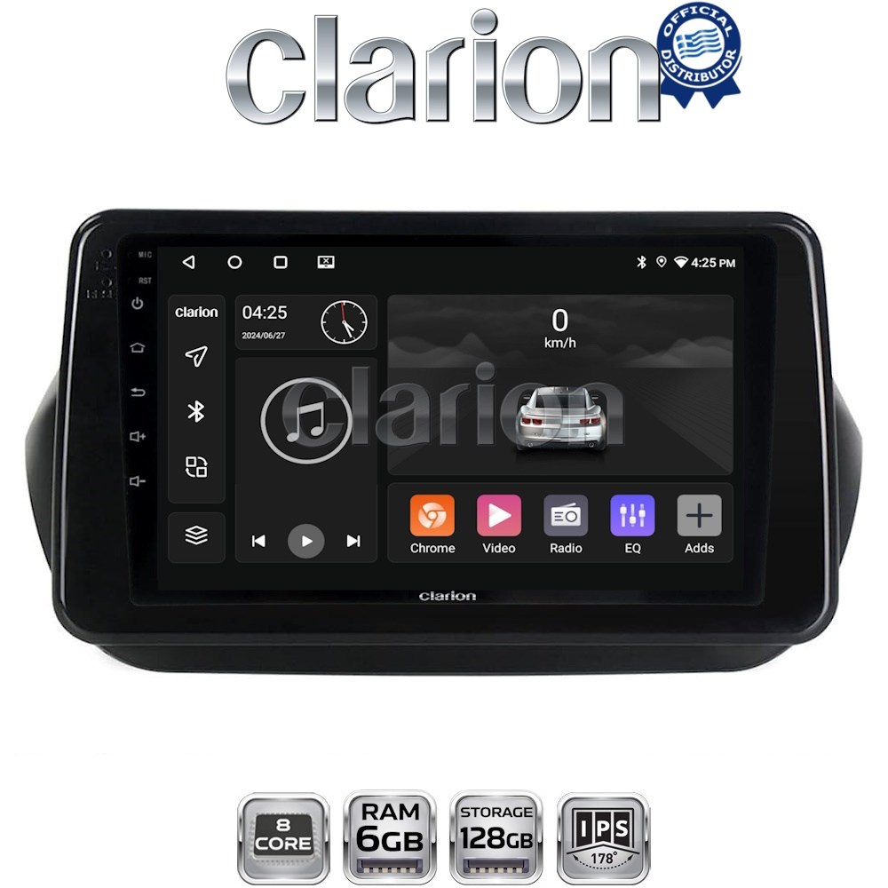 GL53195 CLARION GL53195 Οθόνη OEM Multimedia Αυτοκινήτου για Fiorino, Citroen, Nemo, Bipper (CarPlay/AndroidAuto/BT/GPS/WIFI/GPRS) - Image 1