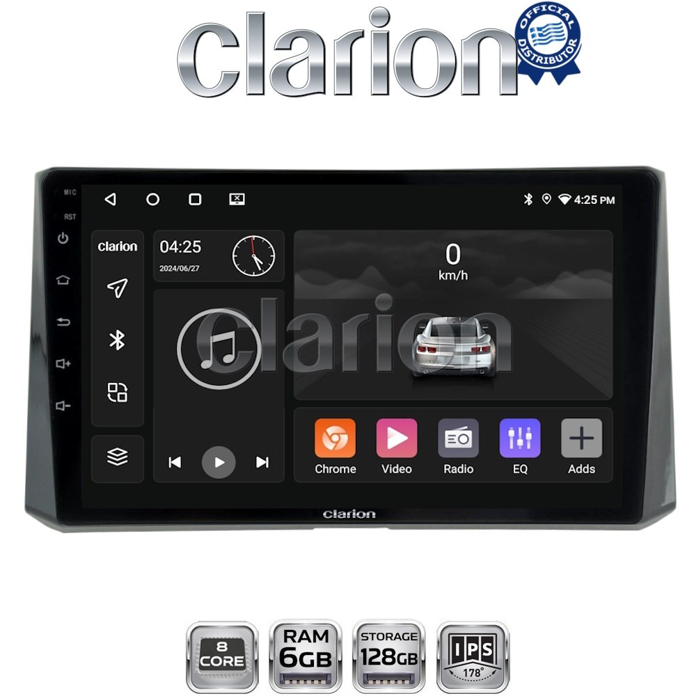 CLARION GL53204 Οθόνη OEM Multimedia Αυτοκινήτου για Toyota Corolla 2019> (CarPlay/AndroidAuto/BT/GPS/WIFI/GPRS)