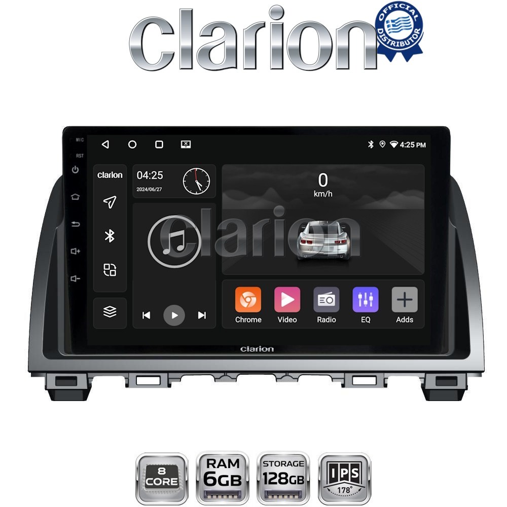 CLARION GL53212 Οθόνη OEM Multimedia Αυτοκινήτου για Mazda 6 2013 > 2017 (CarPlay/AndroidAuto/BT/GPS/WIFI/GPRS)