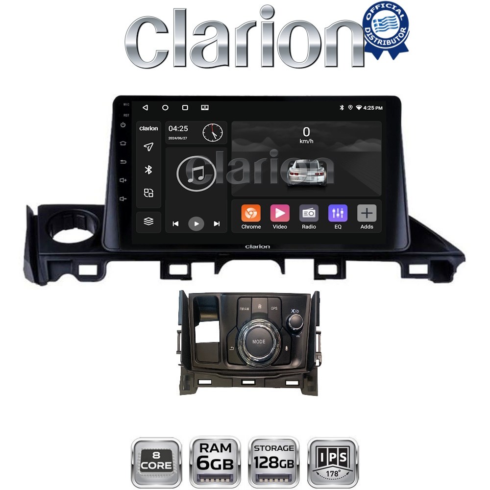 CLARION GL53214 Οθόνη OEM Multimedia Αυτοκινήτου για Mazda 6 2017 > 2020 (CarPlay/AndroidAuto/BT/GPS/WIFI/GPRS)