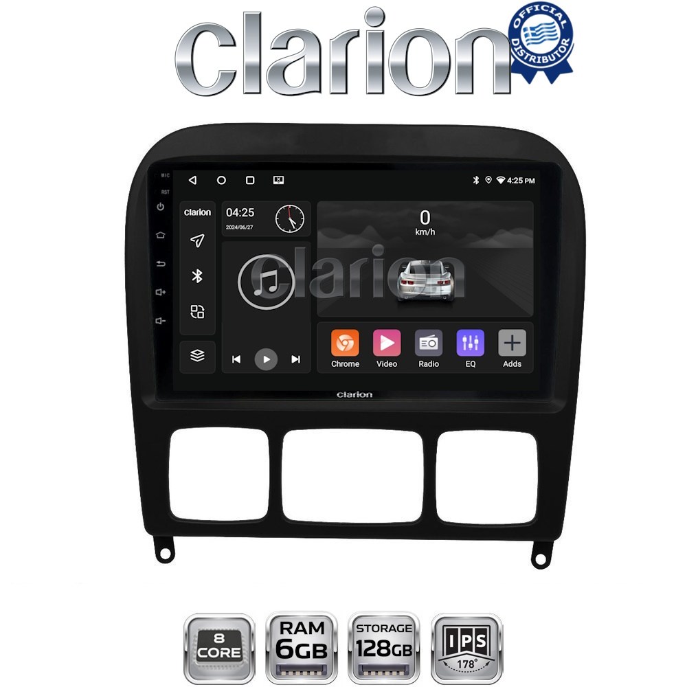CLARION GL53220 Οθόνη OEM Multimedia Αυτοκινήτου για MERCEDES S (W220) 1998>2005  (CarPlay/AndroidAuto/BT/GPS/WIFI/GPRS)
