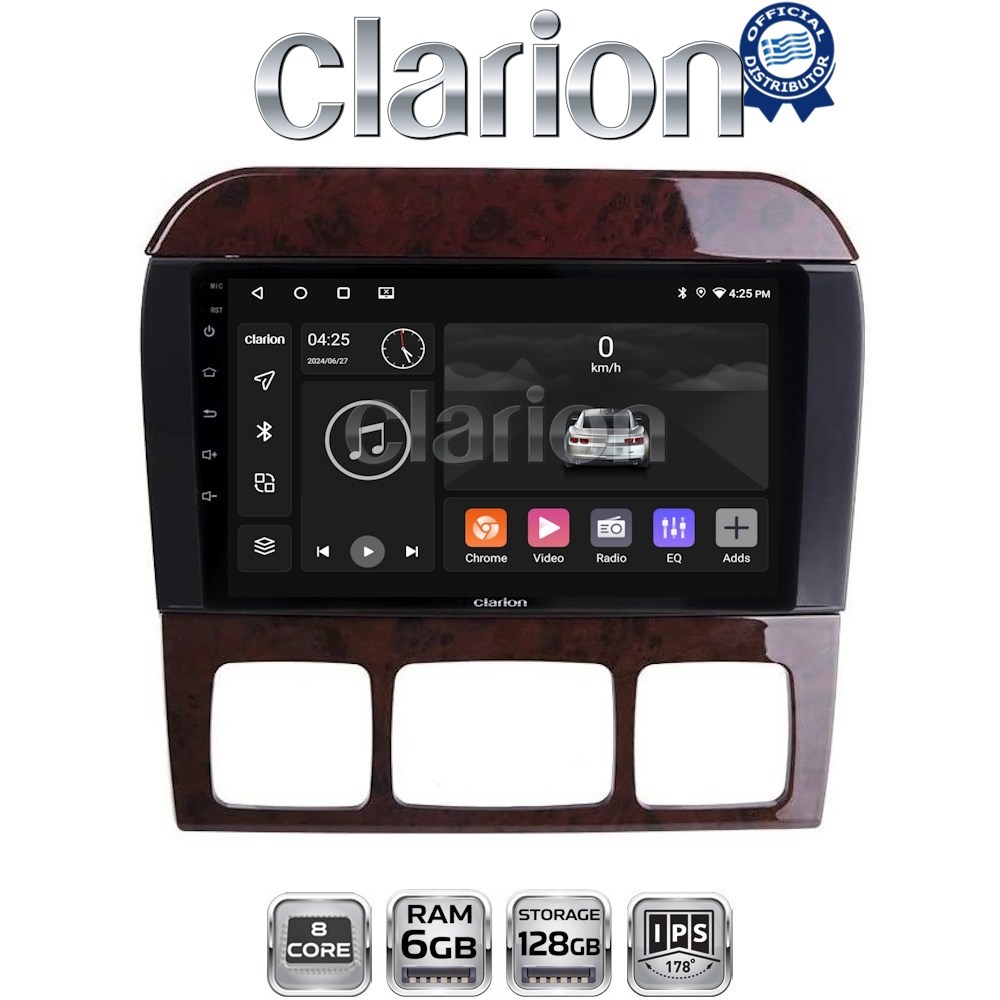 GL53220C CLARION GL53220C Οθόνη OEM Multimedia Αυτοκινήτου για MERCEDES S W220 1998 > 2005 (CarPlay/AndroidAuto/BT/GPS/WIFI/GPRS) - Image 1