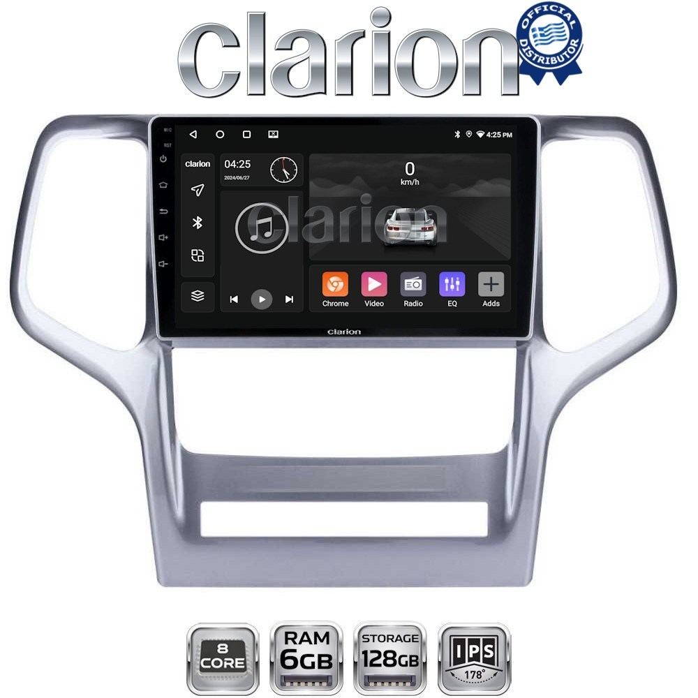 GL53234 CLARION GL53234 Οθόνη OEM Multimedia Αυτοκινήτου για Jeep Gran Cherokee 2011 > 2013 (CarPlay/AndroidAuto/BT/GPS/WIFI/GPRS) - Image 1