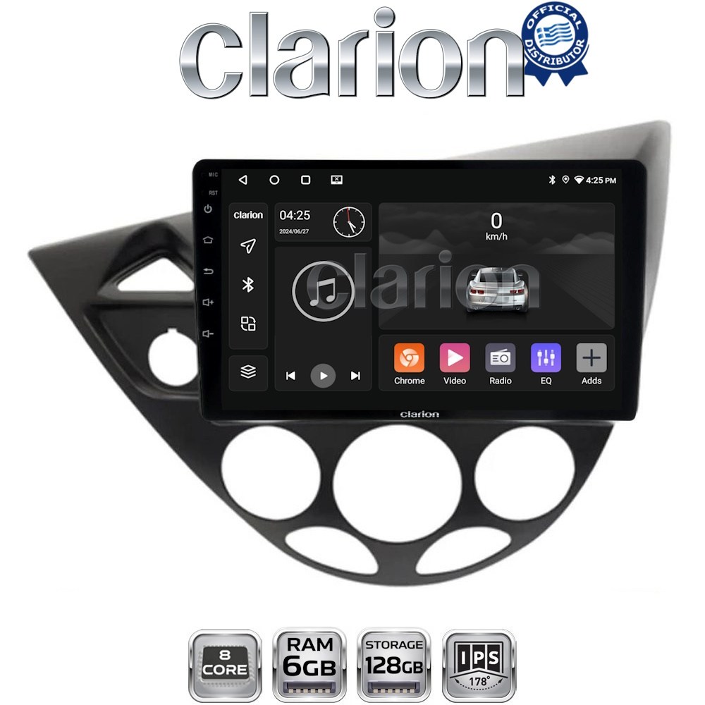 GL53236 CLARION GL53236 Οθόνη OEM Multimedia Αυτοκινήτου για Ford Focus 1998 > 2004 (CarPlay/AndroidAuto/BT/GPS/WIFI/GPRS) - Image 1