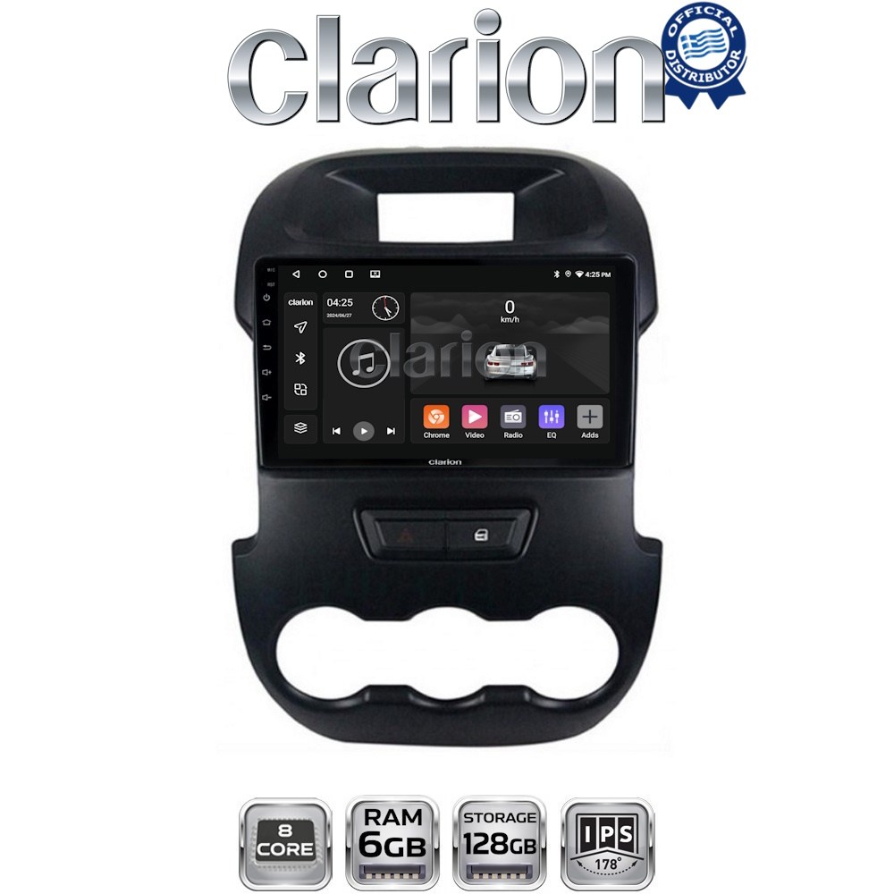 GL53245 CLARION GL53245 Οθόνη OEM Multimedia Αυτοκινήτου για Ford Ranger 2011 > 2015 (CarPlay/AndroidAuto/BT/GPS/WIFI/GPRS) - Image 1