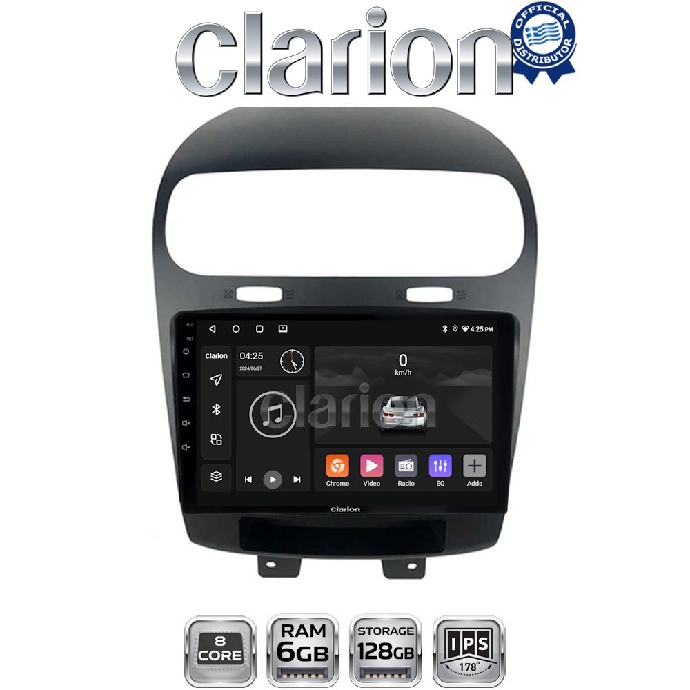 CLARION GL53261 Οθόνη OEM Multimedia Αυτοκινήτου για Fiat Freemont 2008> (CarPlay/AndroidAuto/BT/GPS/WIFI/GPRS)