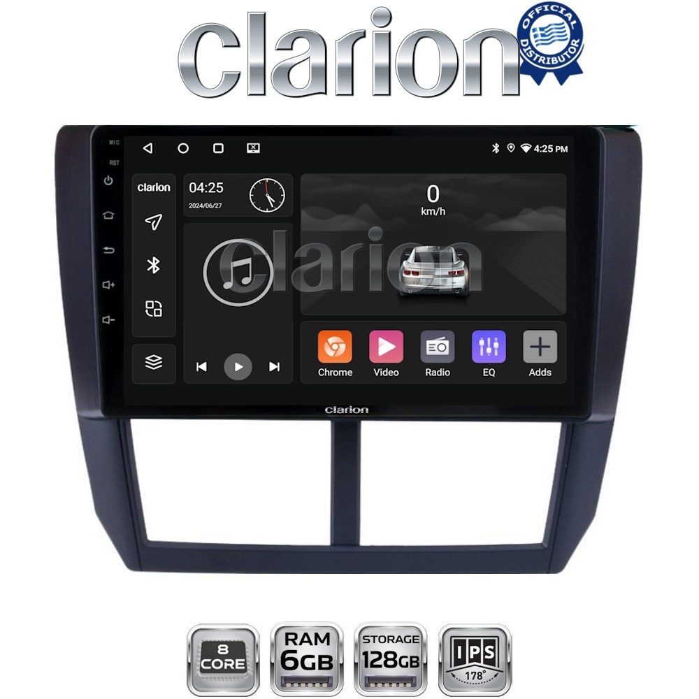 GL53272 CLARION GL53272 Οθόνη OEM Multimedia Αυτοκινήτου για SUBARU IMPREZA-FORESTER 2009>2012 (CarPlay/AndroidAuto/BT/GPS/WIFI/GPRS) - Image 1