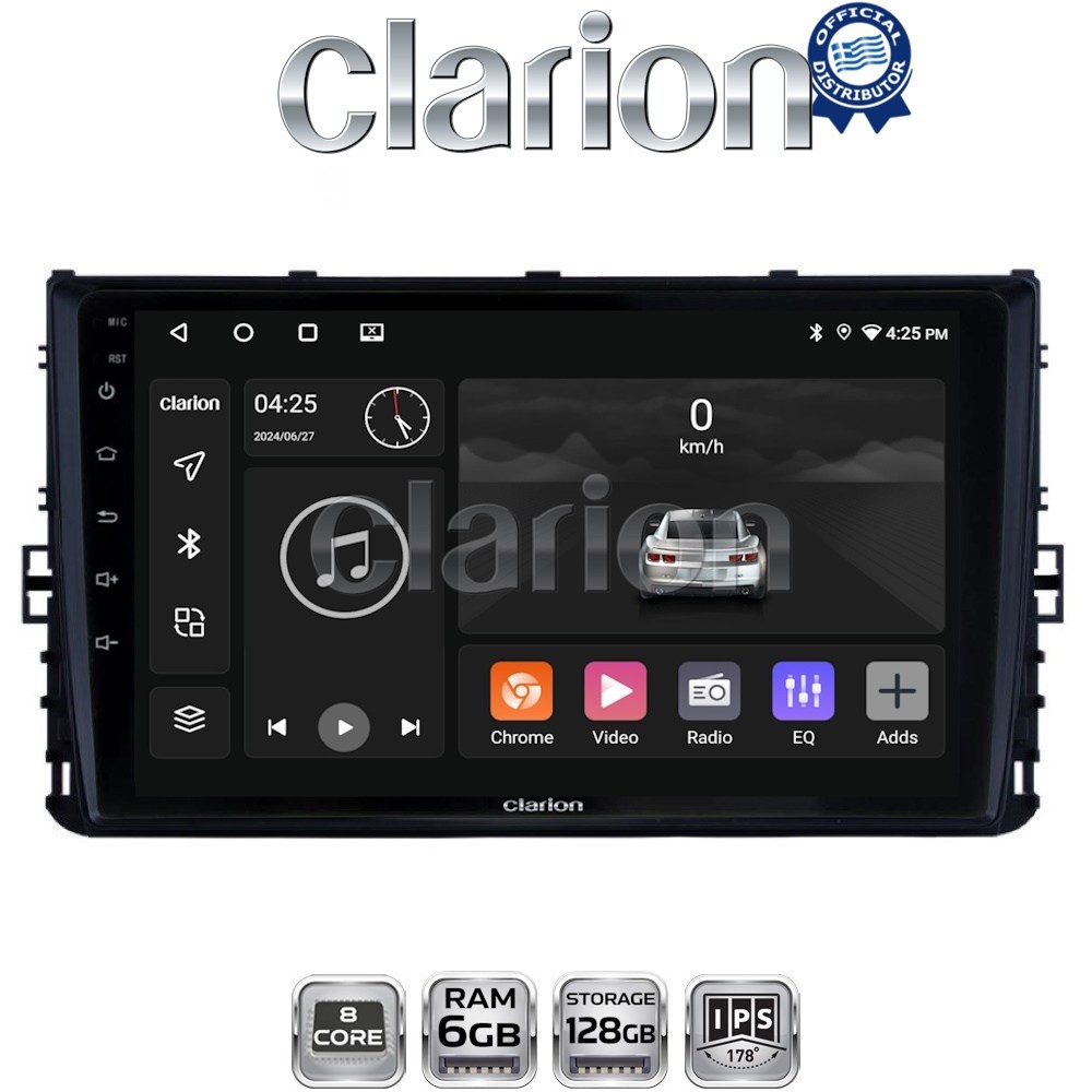 CLARION GL53284 Οθόνη OEM Multimedia Αυτοκινήτου για VW T-ROC & T-CROSS 2017>  (CarPlay/AndroidAuto/BT/GPS/WIFI/GPRS)