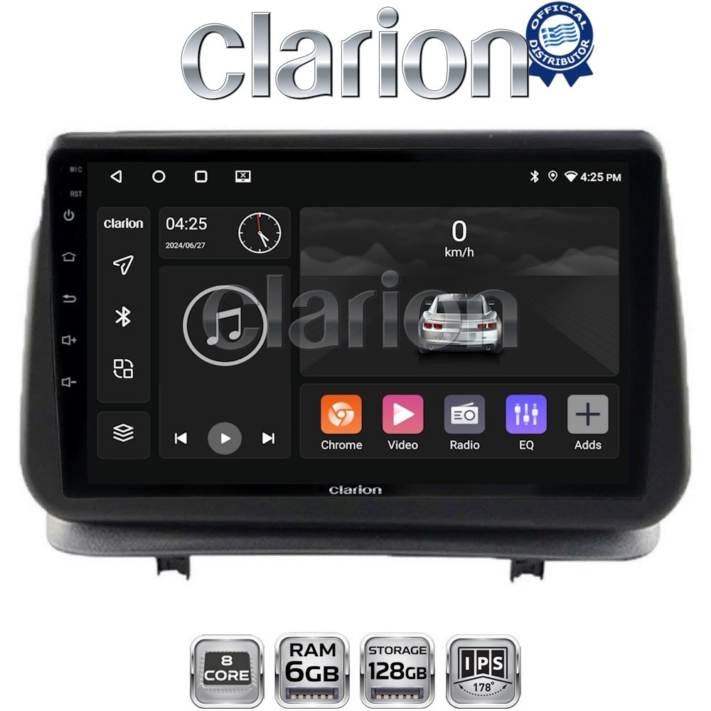 GL53319 CLARION GL53319 Οθόνη OEM Multimedia Αυτοκινήτου για Renault Clio III 2005 > 2011 (CarPlay/AndroidAuto/BT/GPS/WIFI/GPRS) - Image 1