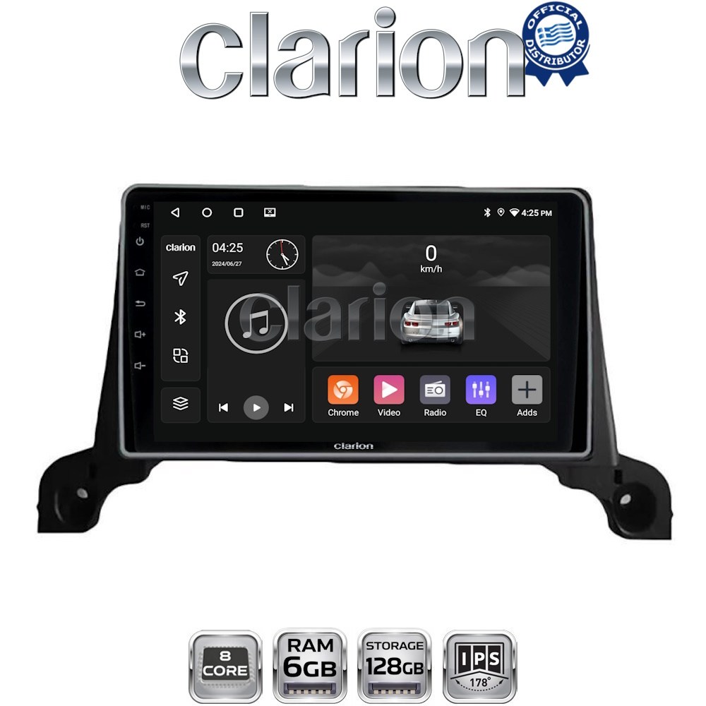 CLARION GL53324 Οθόνη OEM Multimedia Αυτοκινήτου για Peugeot 3008/5008 2016> (CarPlay/AndroidAuto/BT/GPS/WIFI/GPRS)