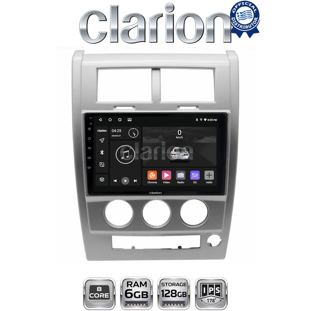 CLARION GL53334 Οθόνη OEM Multimedia Αυτοκινήτου για Jeep Cherokee KK 2008 > 2014 (CarPlay/AndroidAuto/BT/GPS/WIFI/GPRS)