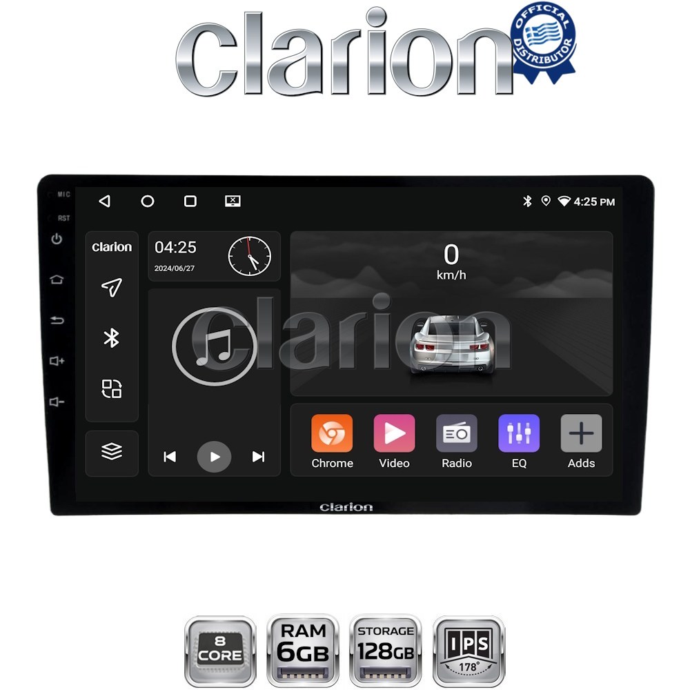 GL53365 CLARION GL53365 Οθόνη OEM Multimedia Αυτοκινήτου για Ford Transit Custom 2013 > 2019 (CarPlay/AndroidAuto/BT/GPS/WIFI/GPRS) - Image 1