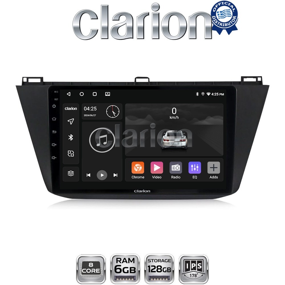 GL53420 CLARION GL53420 Οθόνη OEM Multimedia Αυτοκινήτου για VOLKSWAGEN TIGUAN 2016> (CarPlay/AndroidAuto/BT/GPS/WIFI/GPRS) - Image 1
