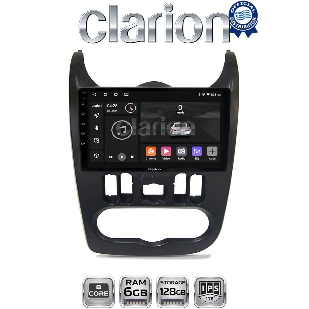 CLARION GL53432B Οθόνη OEM Multimedia Αυτοκινήτου για Dacia Duster 2006 > 2012 (CarPlay/AndroidAuto/BT/GPS/WIFI/GPRS)