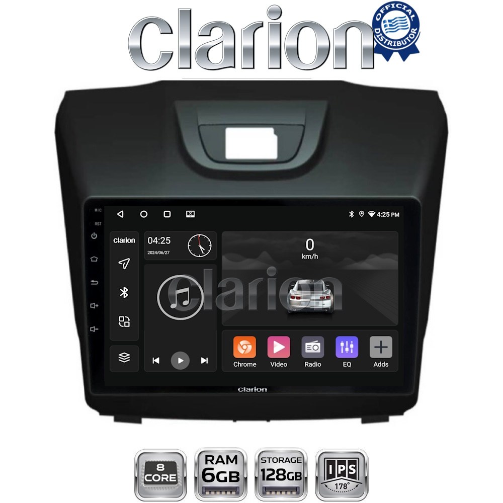 CLARION GL53435 Οθόνη OEM Multimedia Αυτοκινήτου για ISUZU DMAX 2012> (CarPlay/AndroidAuto/BT/GPS/WIFI/GPRS)
