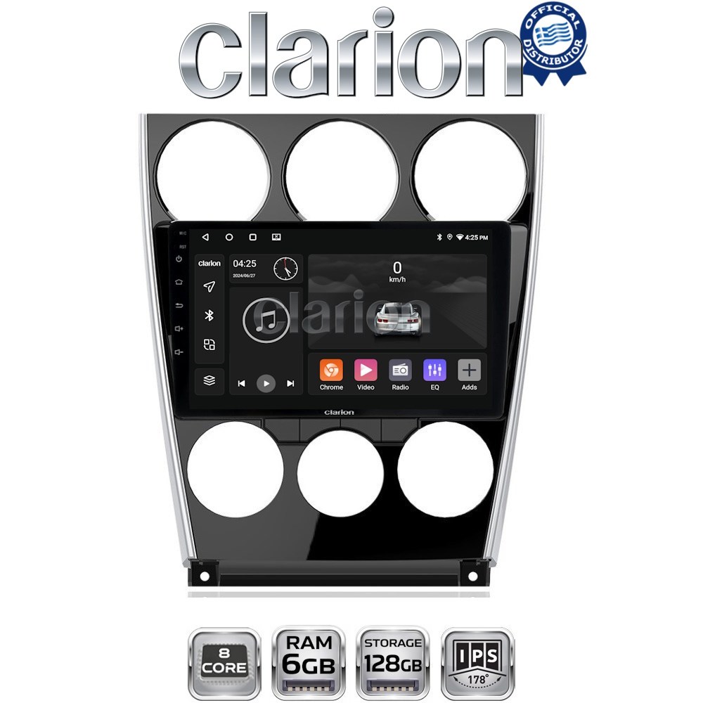 CLARION GL53436 Οθόνη OEM Multimedia Αυτοκινήτου για MAZDA 6 facelift 2005>2008  (CarPlay/AndroidAuto/BT/GPS/WIFI/GPRS)