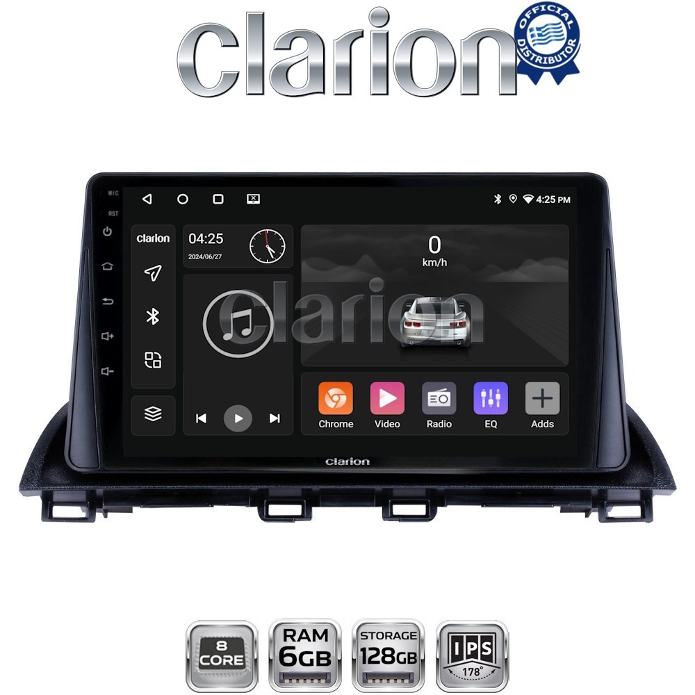 GL53441 CLARION GL53441 Οθόνη OEM Multimedia Αυτοκινήτου για Mazda CX4 2014 > (CarPlay/AndroidAuto/BT/GPS/WIFI/GPRS) - Image 1