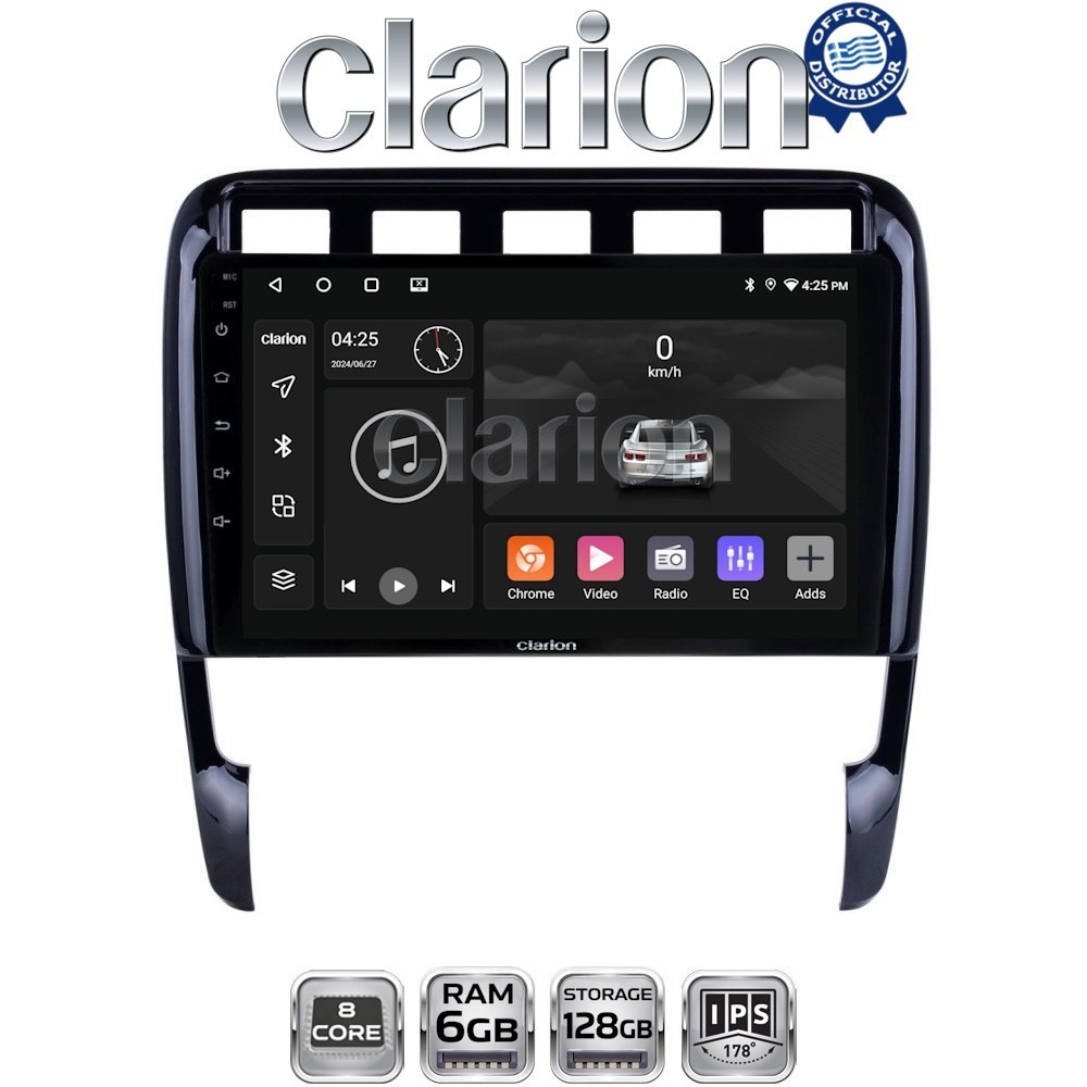 GL53443 CLARION GL53443 Οθόνη OEM Multimedia Αυτοκινήτου για PORSCHE CAYENNE 2002>2011 (CarPlay/AndroidAuto/BT/GPS/WIFI/GPRS) - Image 1