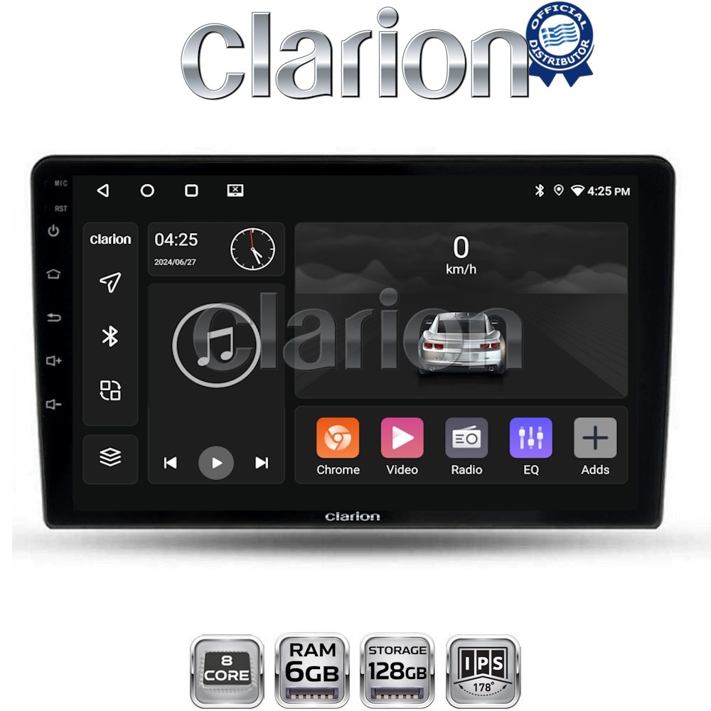 GL53452 CLARION GL53452 Οθόνη OEM Multimedia Αυτοκινήτου για Ford Fiesta 2019> (CarPlay/AndroidAuto/BT/GPS/WIFI/GPRS) - Image 1