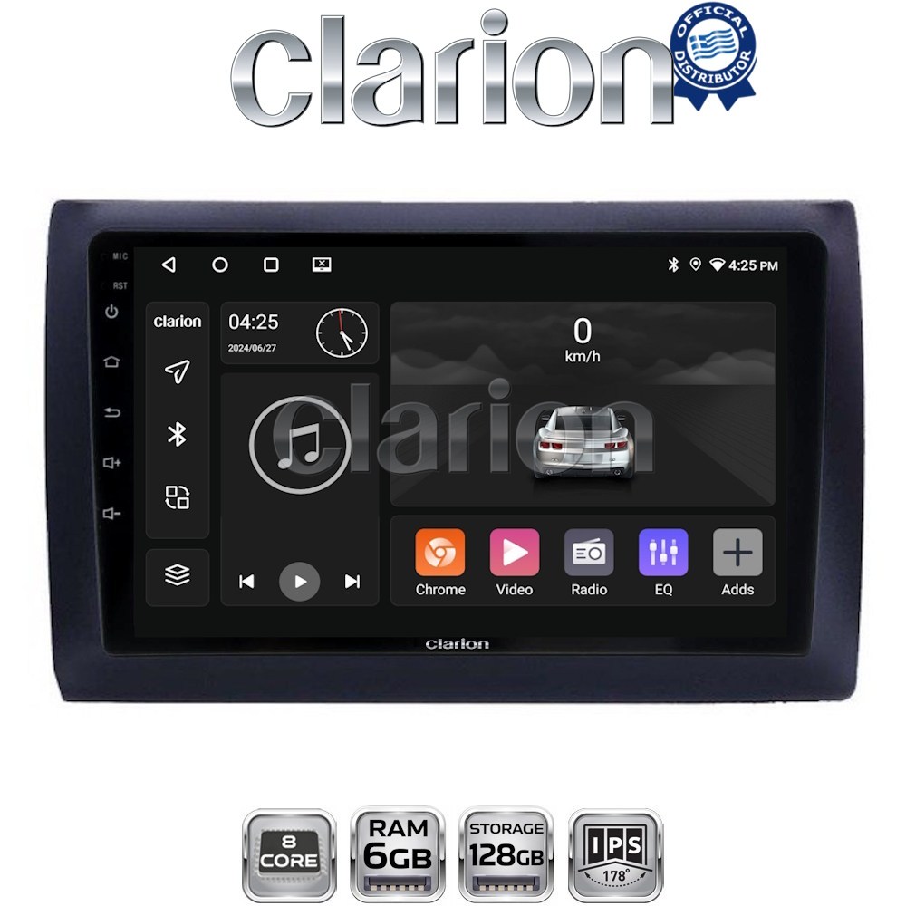 CLARION GL53466 Οθόνη OEM Multimedia Αυτοκινήτου για Fiat Stilo 2001 > 2007 (CarPlay/AndroidAuto/BT/GPS/WIFI/GPRS)