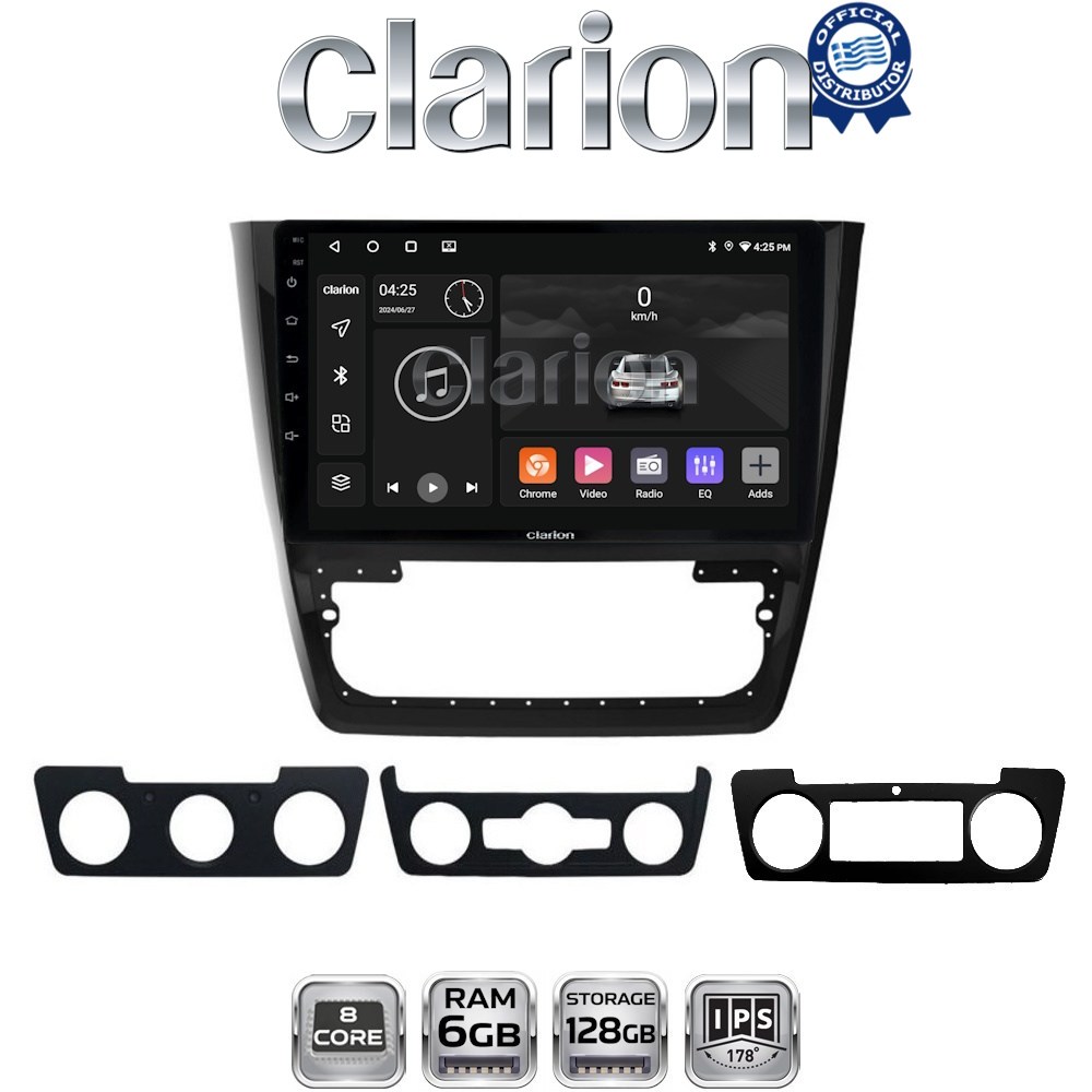CLARION GL53482 Οθόνη OEM Multimedia Αυτοκινήτου για SKODA  YETI 2014> (CarPlay/AndroidAuto/BT/GPS/WIFI/GPRS)