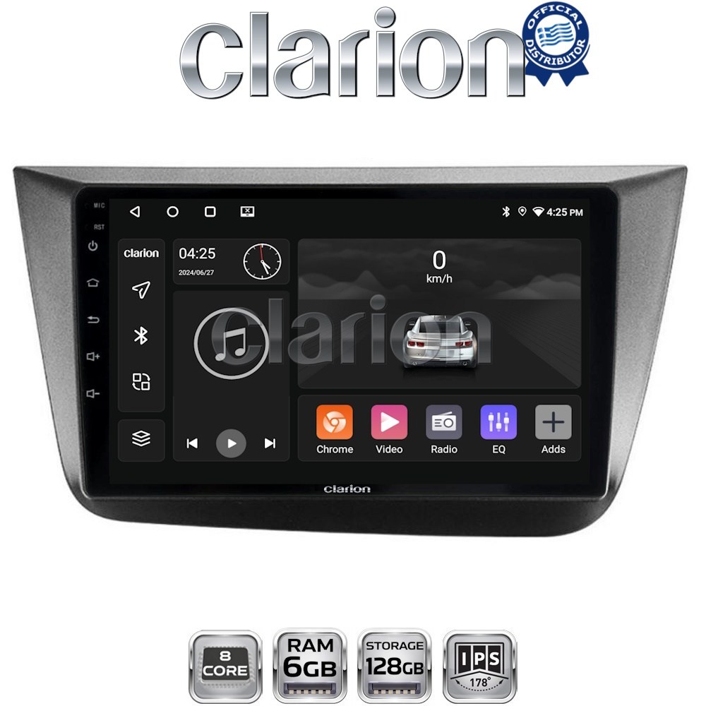GL53490 CLARION GL53490 Οθόνη OEM Multimedia Αυτοκινήτου για Seat Altea 2004 > 2015 (CarPlay/AndroidAuto/BT/GPS/WIFI/GPRS) - Image 1