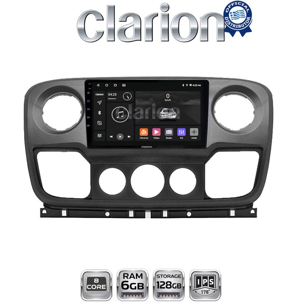 GL53503 CLARION GL53503 Οθόνη OEM Multimedia Αυτοκινήτου για NISSAN NV400 2011 > 2020
OPEL Movano 2011> 2020
RENAULT Master III 2010 > 2019 (CarPlay/AndroidAuto/BT/GPS/WIFI/GPRS) - Image 1