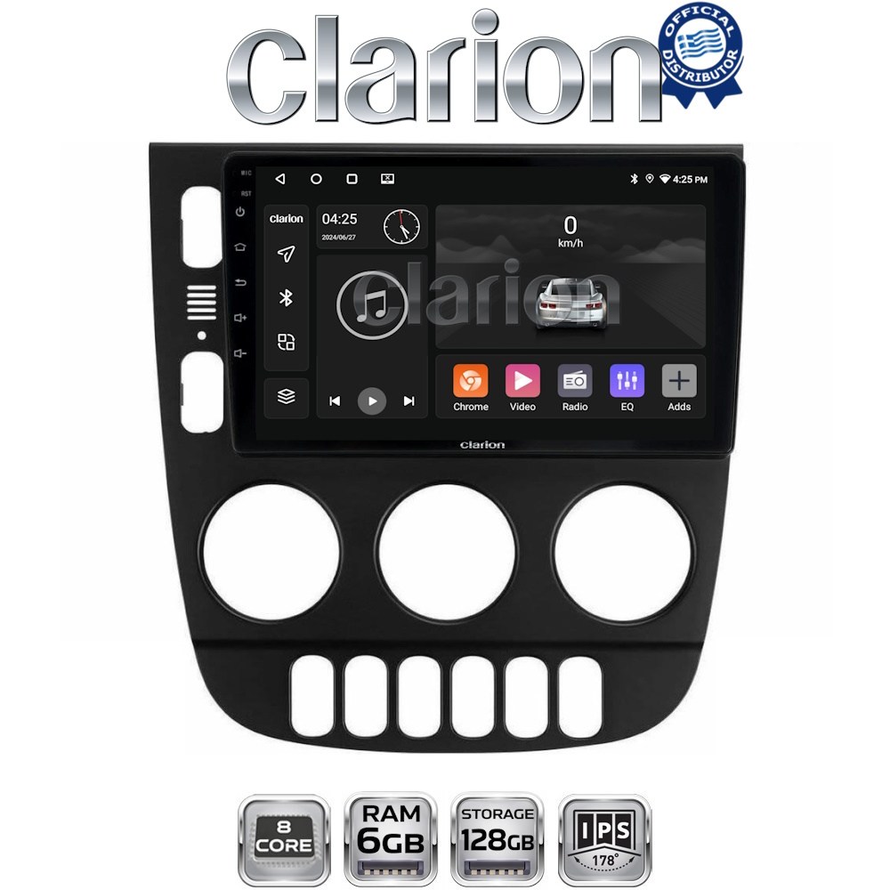 GL53505 CLARION GL53505 Οθόνη OEM Multimedia Αυτοκινήτου για Mercedes ML 1998 > 2005 (CarPlay/AndroidAuto/BT/GPS/WIFI/GPRS) - Image 1