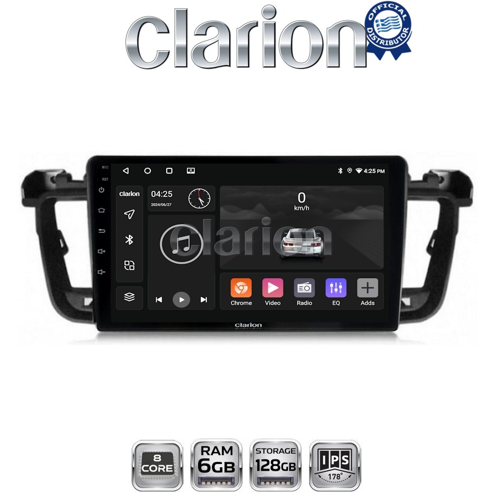 GL53509 CLARION GL53509 Οθόνη OEM Multimedia Αυτοκινήτου για PEUGEOT 508 2010>2017 (CarPlay/AndroidAuto/BT/GPS/WIFI/GPRS) - Image 1