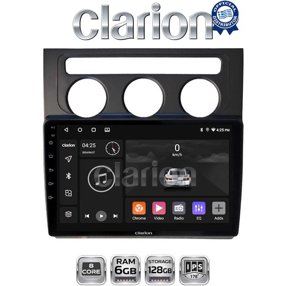 GL53511B CLARION GL53511B Οθόνη OEM Multimedia Αυτοκινήτου για VW Touran 2003 > 2010 (CarPlay/AndroidAuto/BT/GPS/WIFI/GPRS) - Image 1