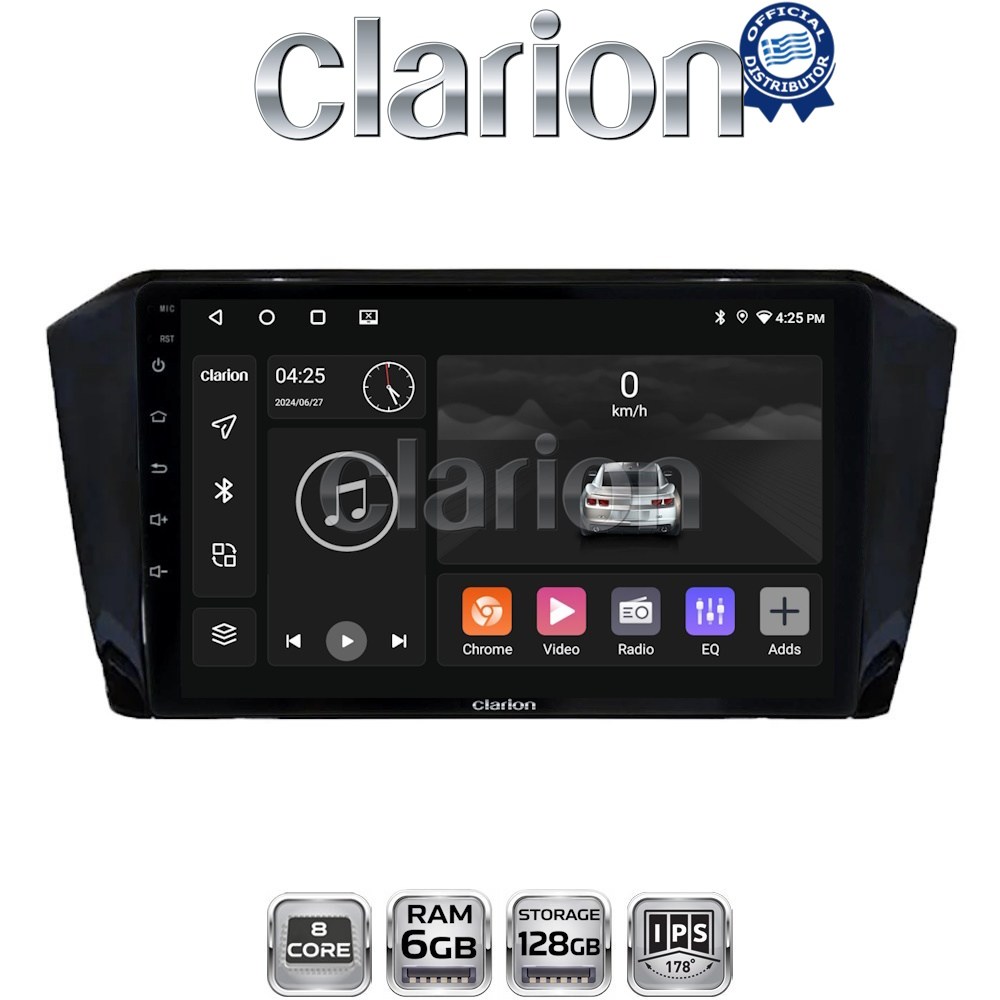 GL53519 CLARION GL53519 Οθόνη OEM Multimedia Αυτοκινήτου για VW PASSAT 2015> (CarPlay/AndroidAuto/BT/GPS/WIFI/GPRS) - Image 1