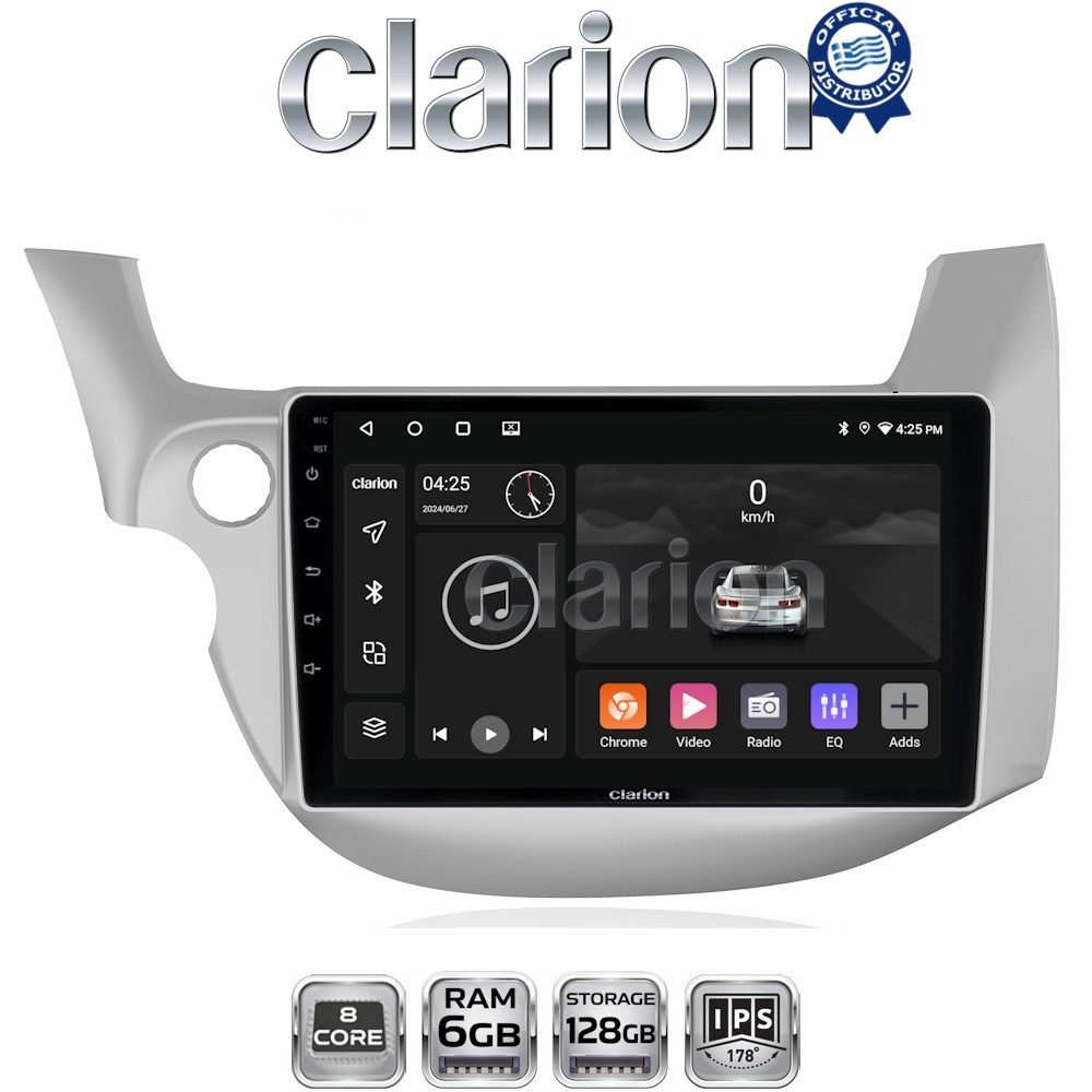 CLARION GL53549 Οθόνη OEM Multimedia Αυτοκινήτου για HONDA JAZZ 2008>2013 (CarPlay/AndroidAuto/BT/GPS/WIFI/GPRS)