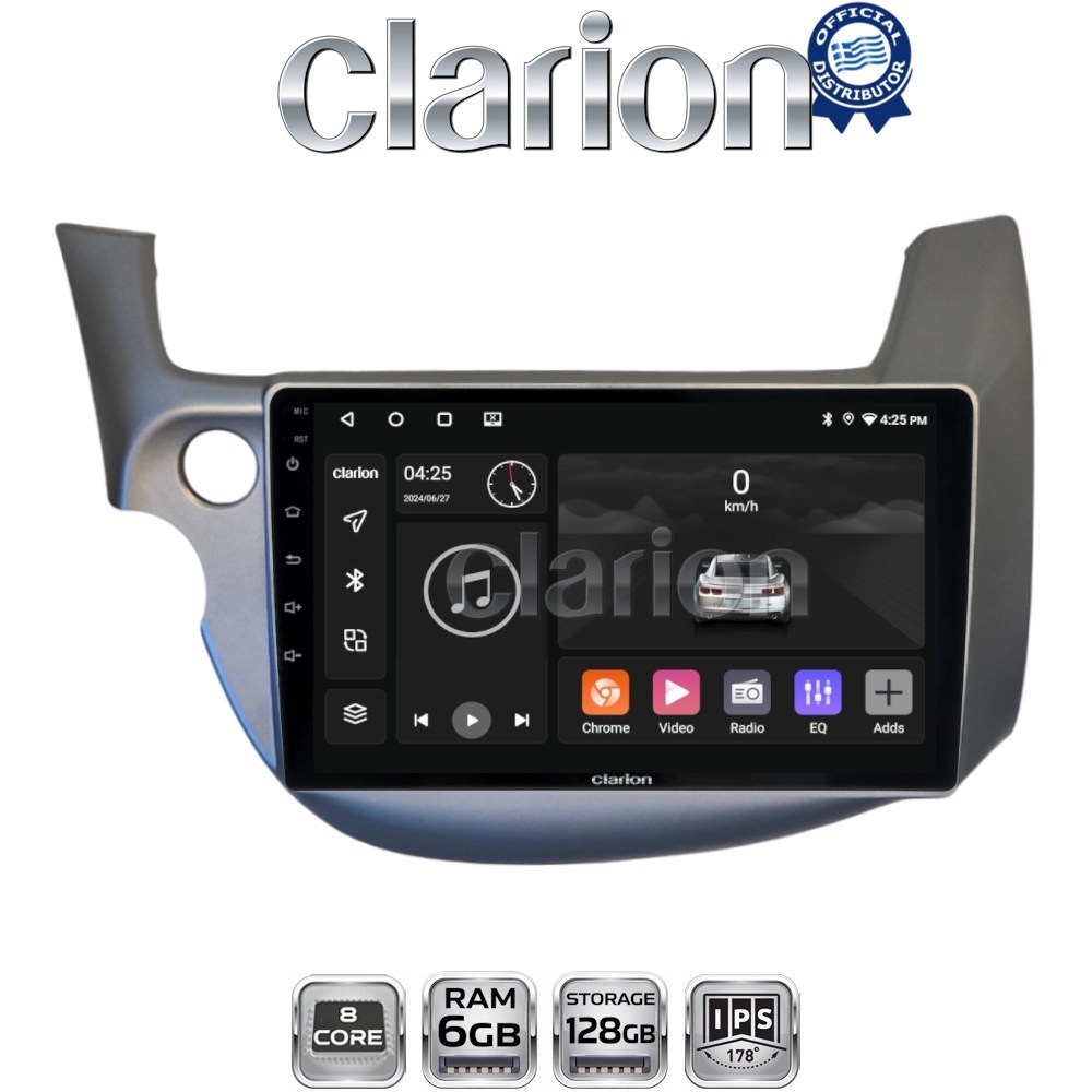 GL53549G CLARION GL53549G Οθόνη OEM Multimedia Αυτοκινήτου για Honda Jazz 2008 > 2012 (CarPlay/AndroidAuto/BT/GPS/WIFI/GPRS) - Image 1