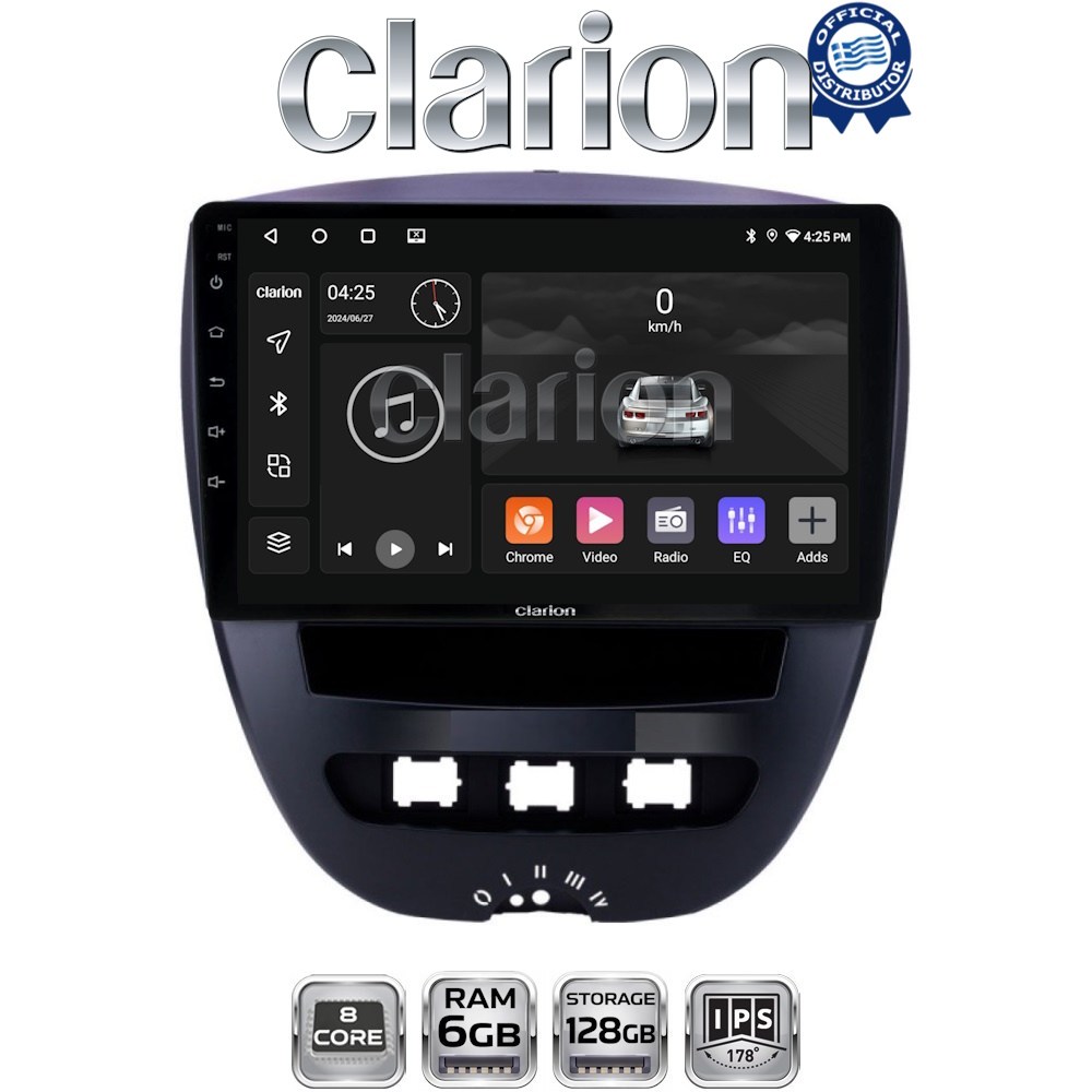 GL53560 CLARION GL53560 Οθόνη OEM Multimedia Αυτοκινήτου για Aygo & C1 & 107 '05>'14 (CarPlay/AndroidAuto/BT/GPS/WIFI/GPRS) - Image 1