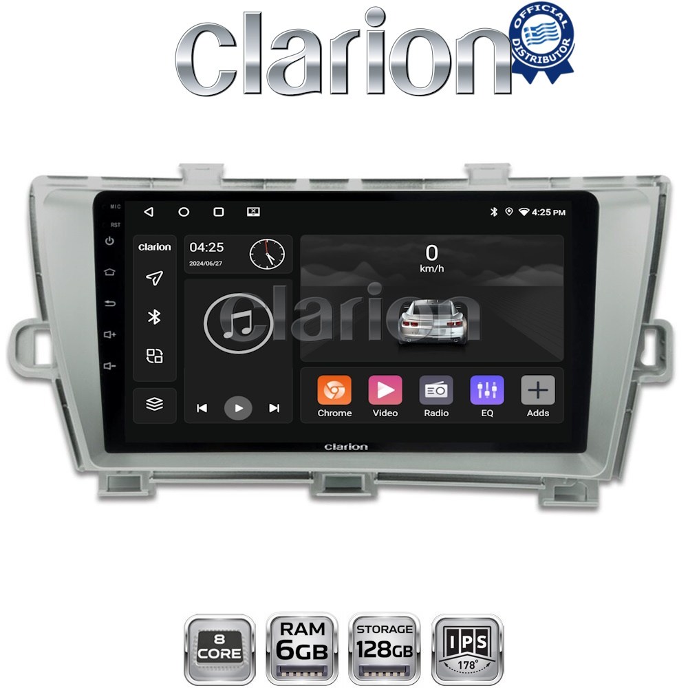 CLARION GL53561 Οθόνη OEM Multimedia Αυτοκινήτου για TOYOTA PRIUS 2009>2016 (CarPlay/AndroidAuto/BT/GPS/WIFI/GPRS)