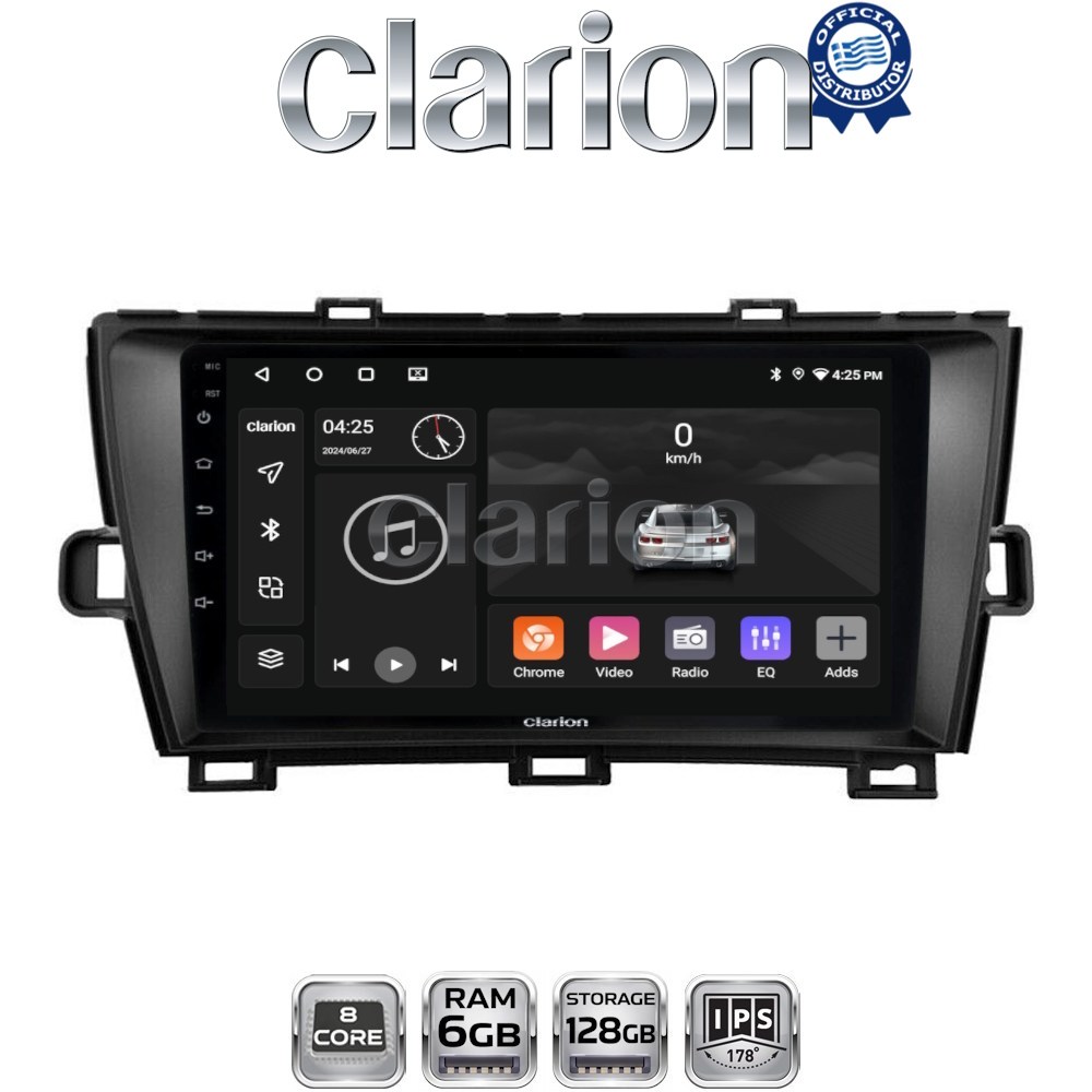 GL53561B CLARION GL53561B Οθόνη OEM Multimedia Αυτοκινήτου για Toyota Prius 2009 > 2015 (CarPlay/AndroidAuto/BT/GPS/WIFI/GPRS) - Image 1