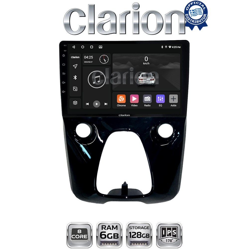 CLARION GL53564 Οθόνη OEM Multimedia Αυτοκινήτου για Aygo & C1 & 107 14> (CarPlay/AndroidAuto/BT/GPS/WIFI/GPRS)