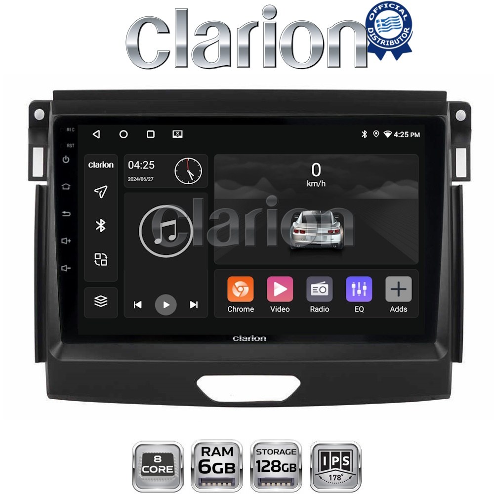 CLARION GL53574 Οθόνη OEM Multimedia Αυτοκινήτου για Ford Ranger 2015 > 2020 (CarPlay/AndroidAuto/BT/GPS/WIFI/GPRS)