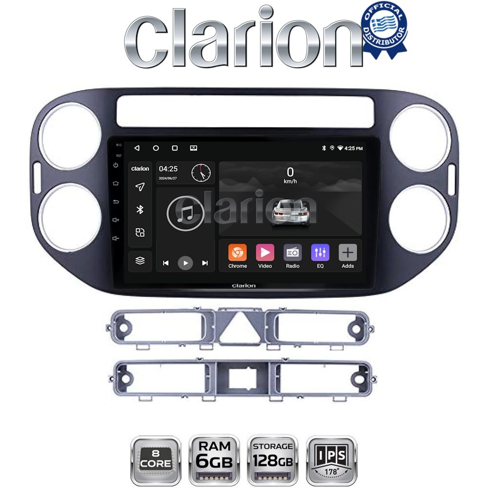 GL53590B CLARION GL53590B Οθόνη OEM Multimedia Αυτοκινήτου για VW TIGUAN 2007>2017 (CarPlay/AndroidAuto/BT/GPS/WIFI/GPRS) - Image 1