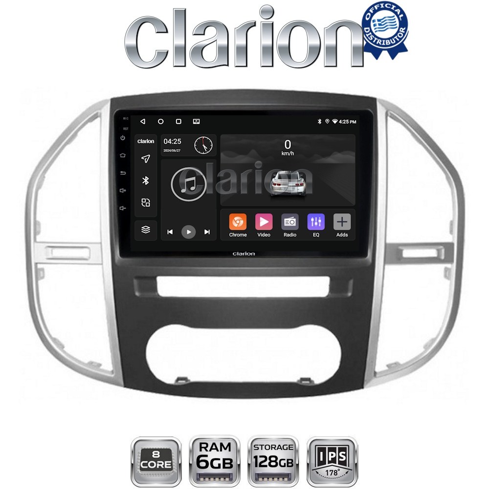 CLARION GL53669 Οθόνη OEM Multimedia Αυτοκινήτου για Mercedes Vito 2015 > (CarPlay/AndroidAuto/BT/GPS/WIFI/GPRS)