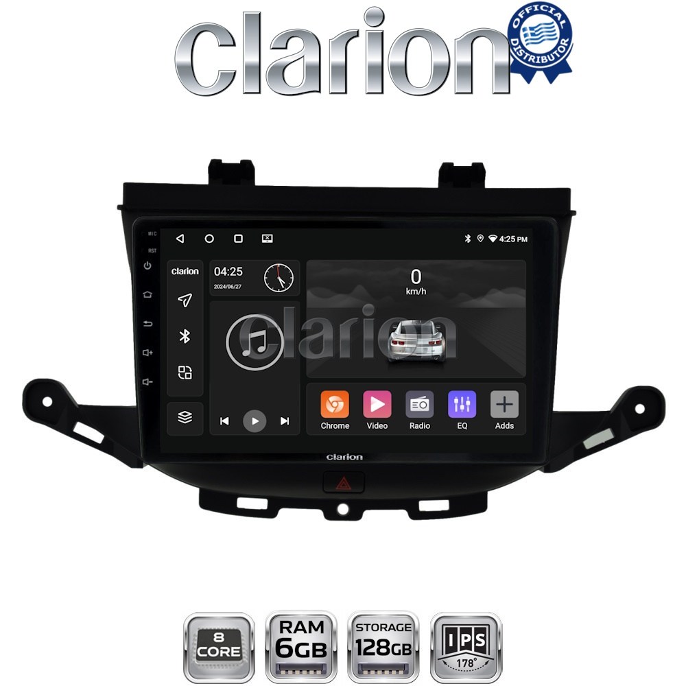 CLARION GL53674 Οθόνη OEM Multimedia Αυτοκινήτου για Opel Astra K 2016 > (CarPlay/AndroidAuto/BT/GPS/WIFI/GPRS)