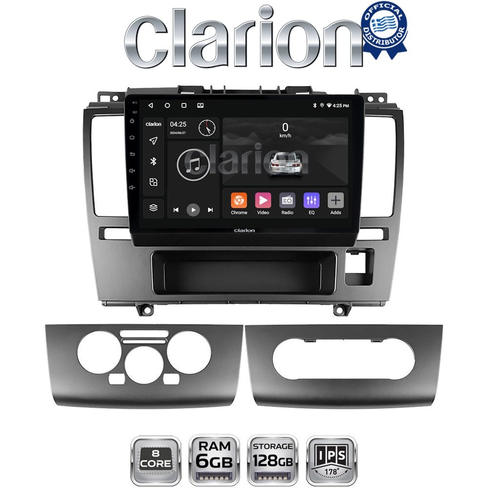 CLARION GL53695 Οθόνη OEM Multimedia Αυτοκινήτου για Nissan Tiida 2004 > 2012 (CarPlay/AndroidAuto/BT/GPS/WIFI/GPRS)