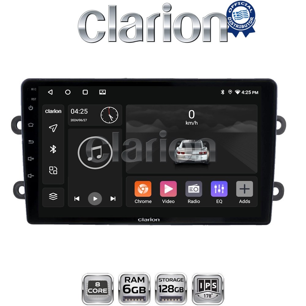 GL53708 CLARION GL53708 Οθόνη OEM Multimedia Αυτοκινήτου για DACIA DUSTER – LOGAN - SUNDERO 2013 > 2018 (CarPlay/AndroidAuto/BT/GPS/WIFI/GPRS) - Image 1