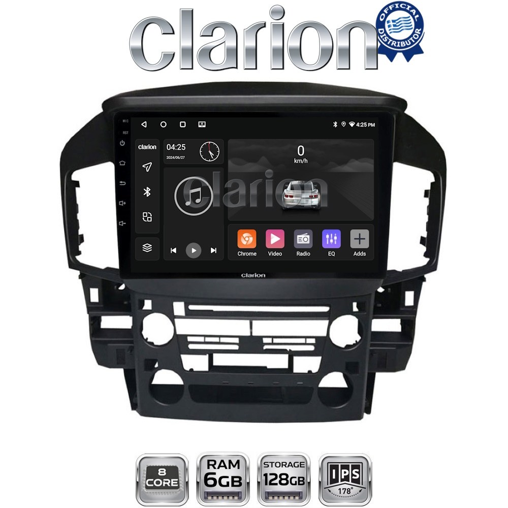 CLARION GL53711 Οθόνη OEM Multimedia Αυτοκινήτου για Lexus RX300 2000 > 2004 (CarPlay/AndroidAuto/BT/GPS/WIFI/GPRS)