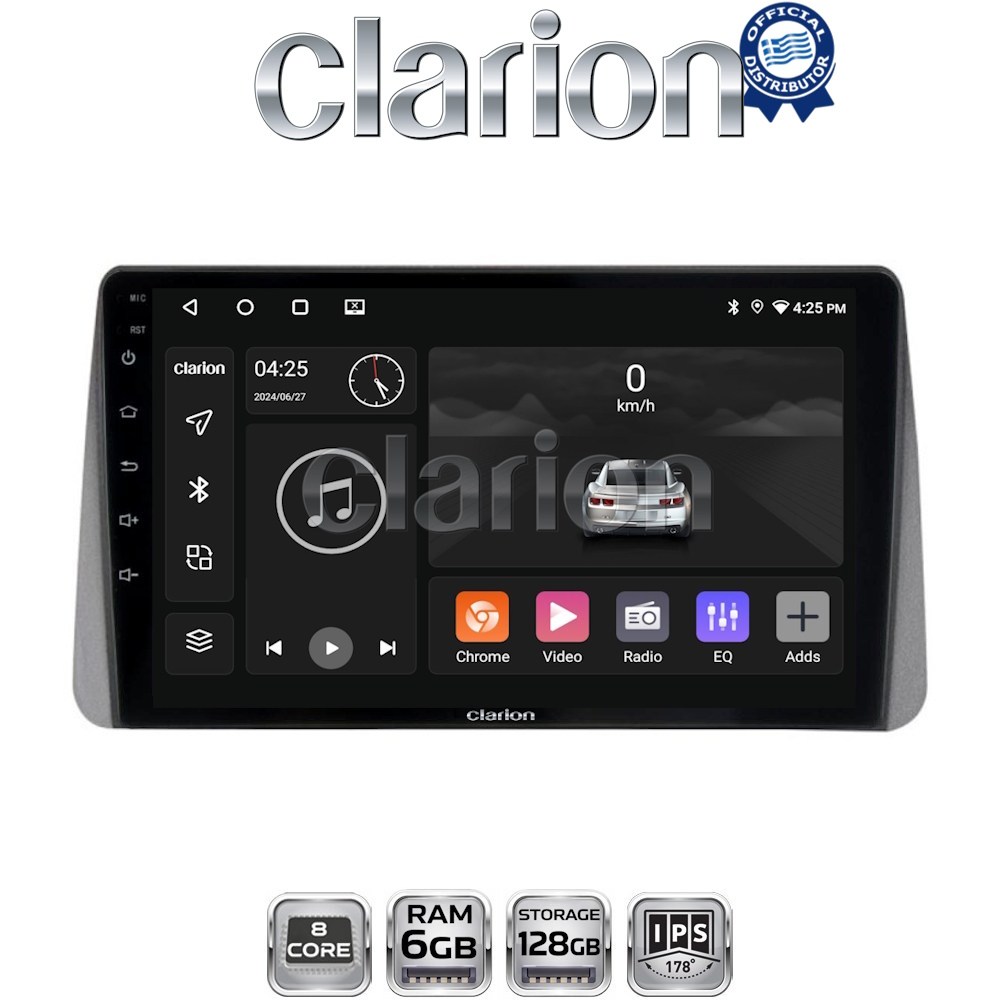 GL53749 CLARION GL53749 Οθόνη OEM Multimedia Αυτοκινήτου για Fiat Tipo 2015 > 2019 (CarPlay/AndroidAuto/BT/GPS/WIFI/GPRS) - Image 1