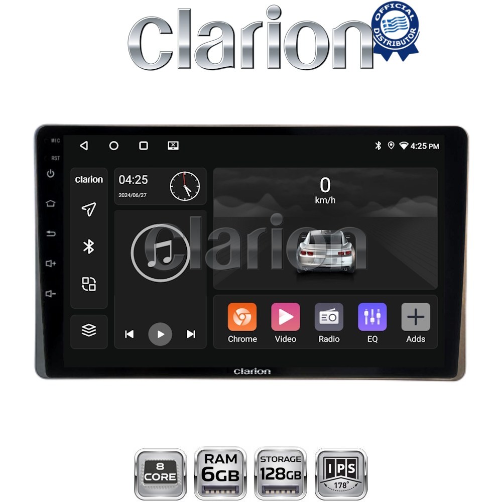 GL53754 CLARION GL53754 Οθόνη OEM Multimedia Αυτοκινήτου για Toyota Yaris 2023 > (CarPlay/AndroidAuto/BT/GPS/WIFI/GPRS) - Image 1